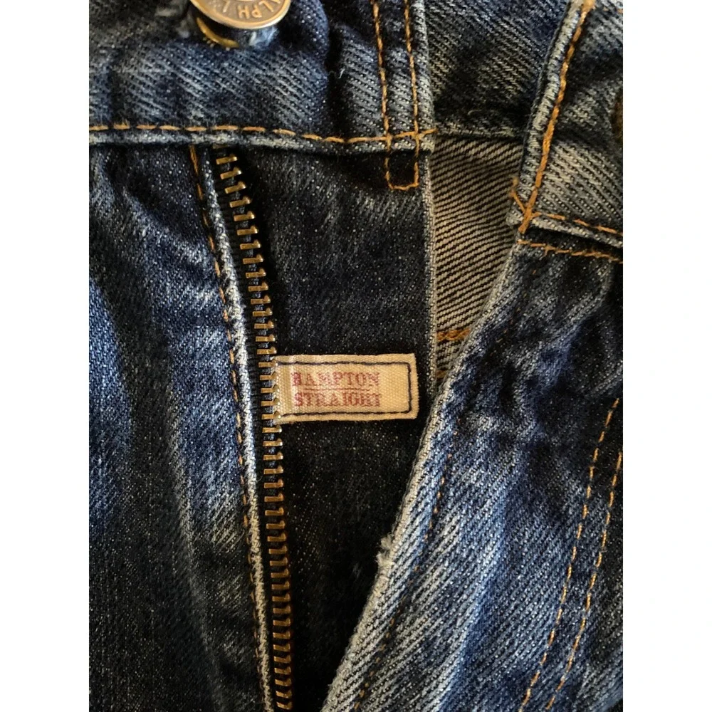 Polo Ralph Lauren Hampton Straight Mens Jeans Dark Wash Blue Denim